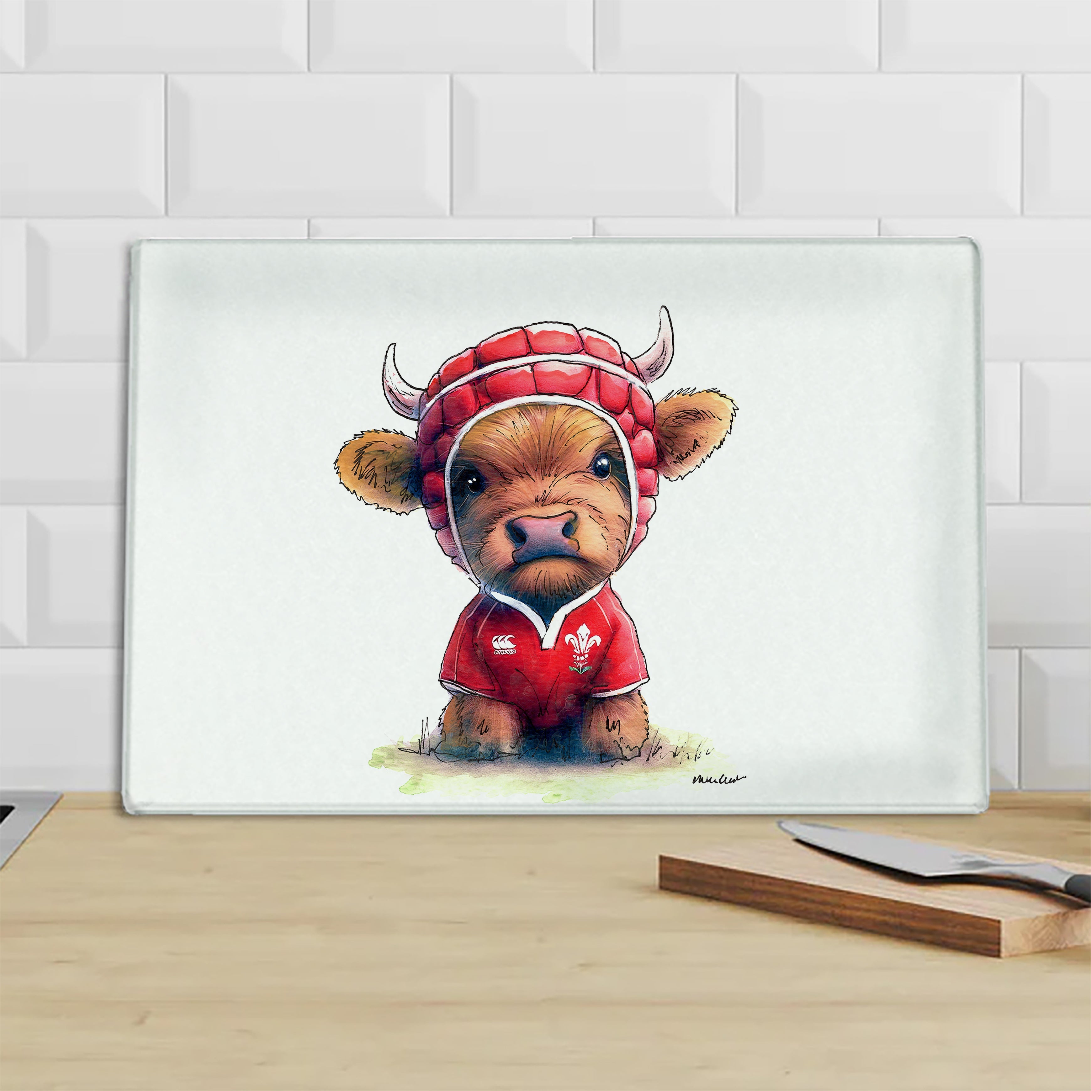 Wee Welsh Dragon Chopping Board