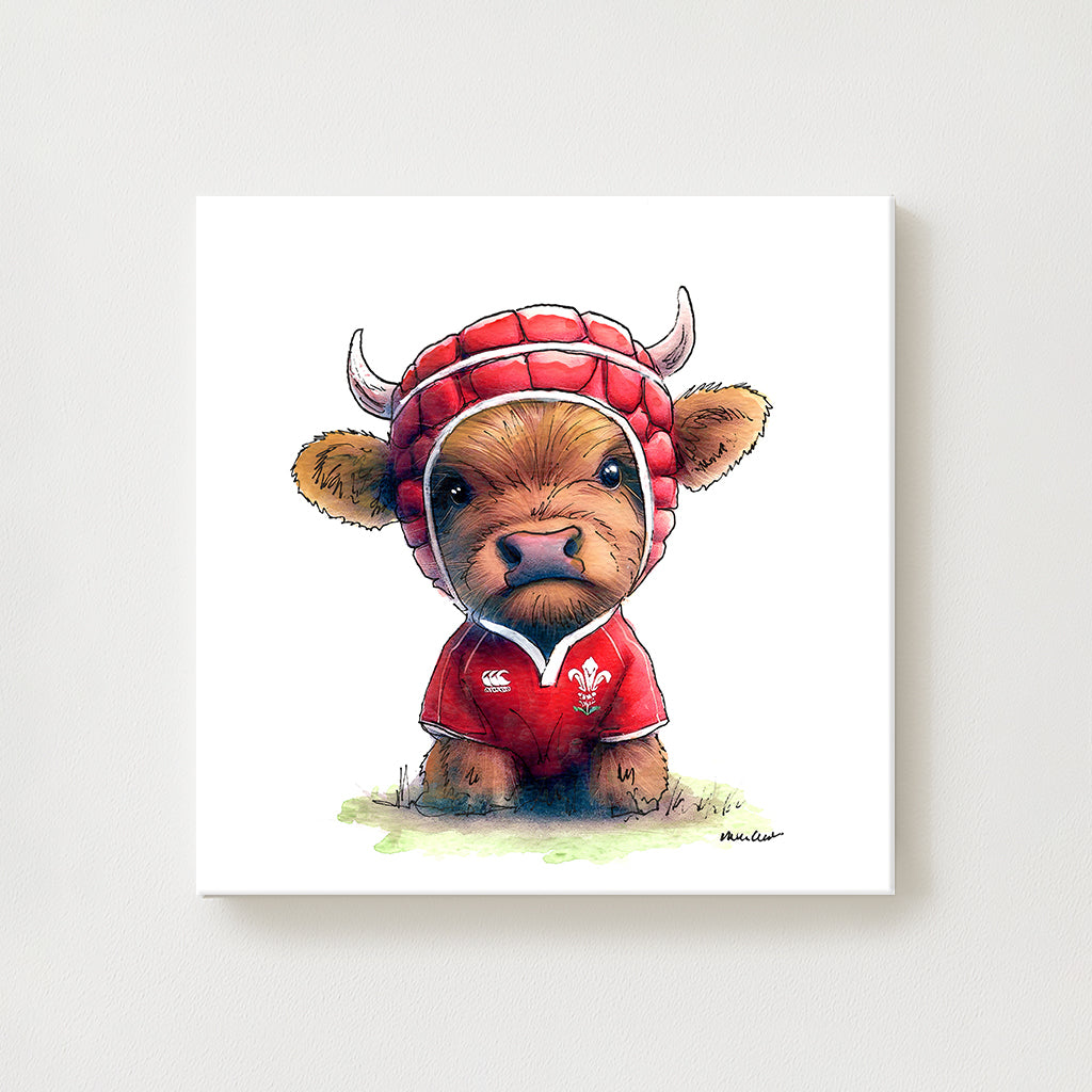 Wee Welsh Dragon Canvas