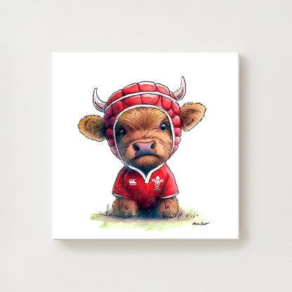 Wee Welsh Dragon Canvas