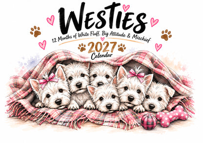 Westie Besties Calendar Limited Release