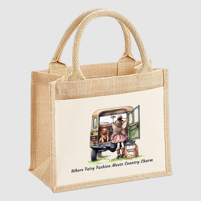 Where Fairy Fashion Meets Country Charm Small Tote Bag