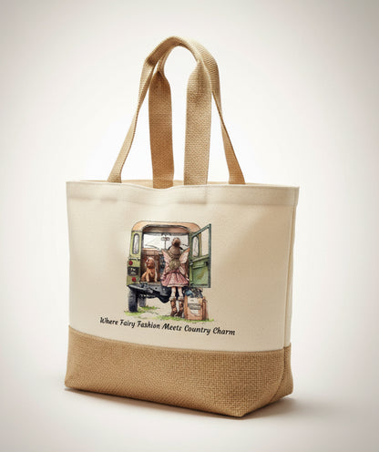 Where Fairy Fashion Meets Country Charm Tote Bag