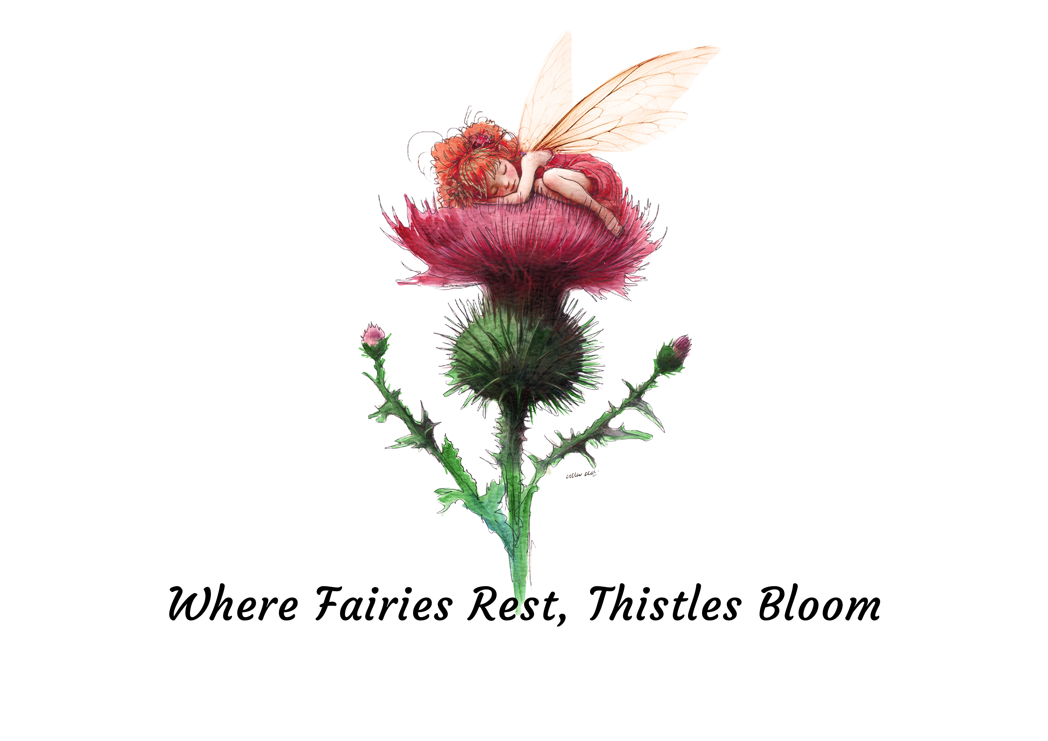 Where fairies rest thistles bloom Tote Bag