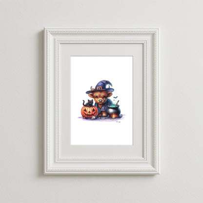 Witchy Moo & Her Magical Crew Art Print