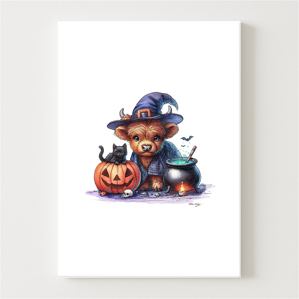 Witchy Moo & Her Magical Crew Canvas