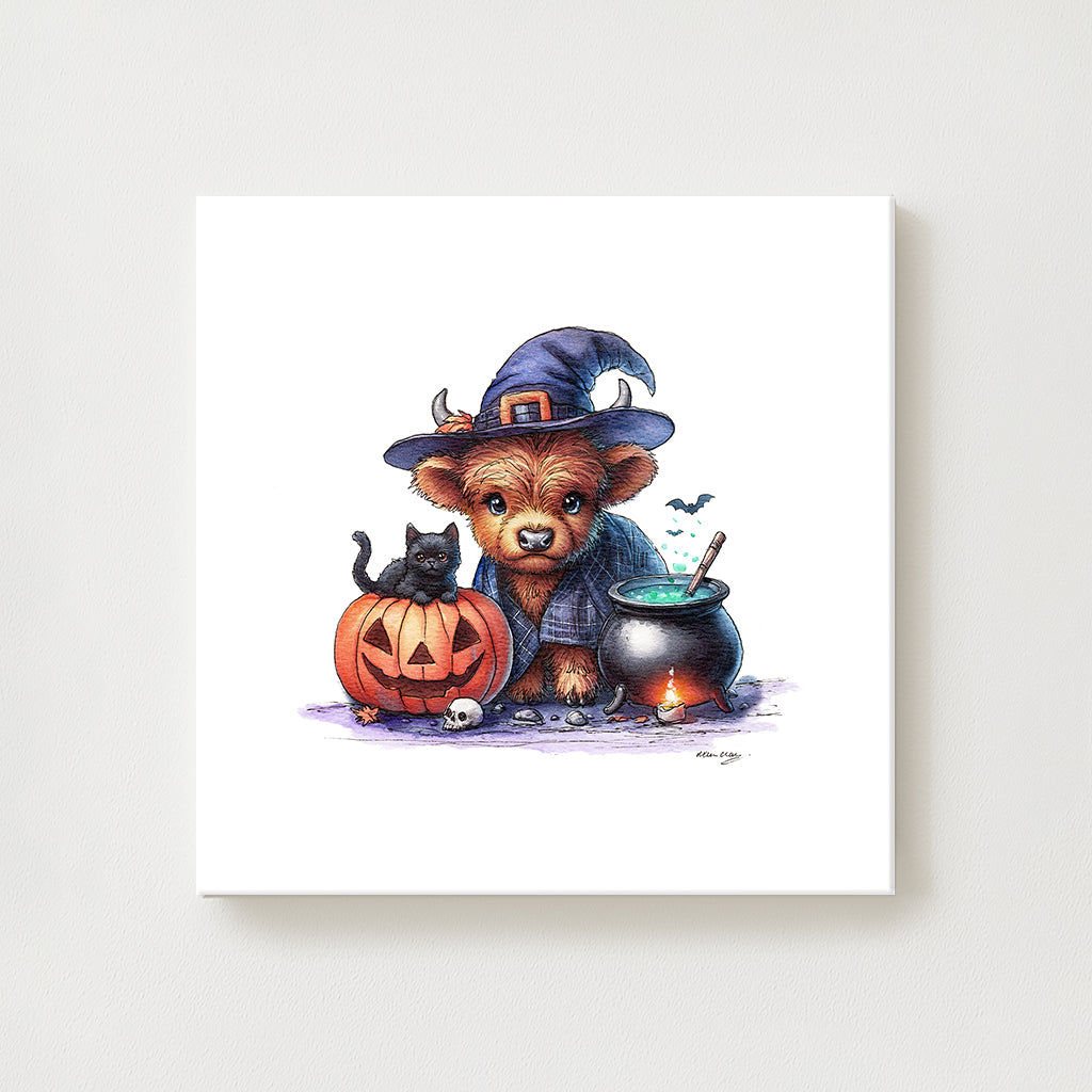 Witchy Moo & Her Magical Crew Canvas