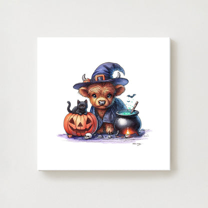 Witchy Moo & Her Magical Crew Canvas