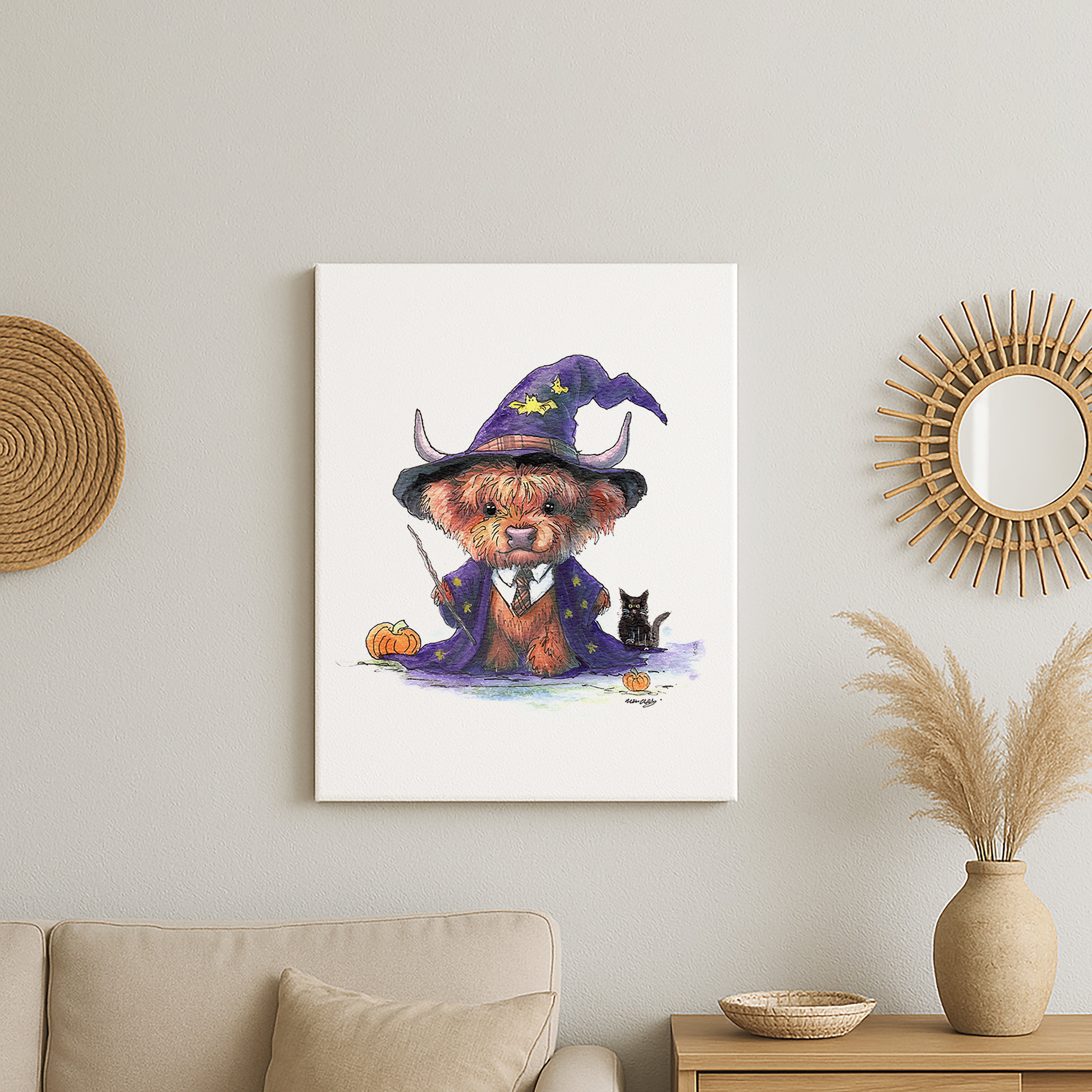 Wizardly Wee Highlander Canvas
