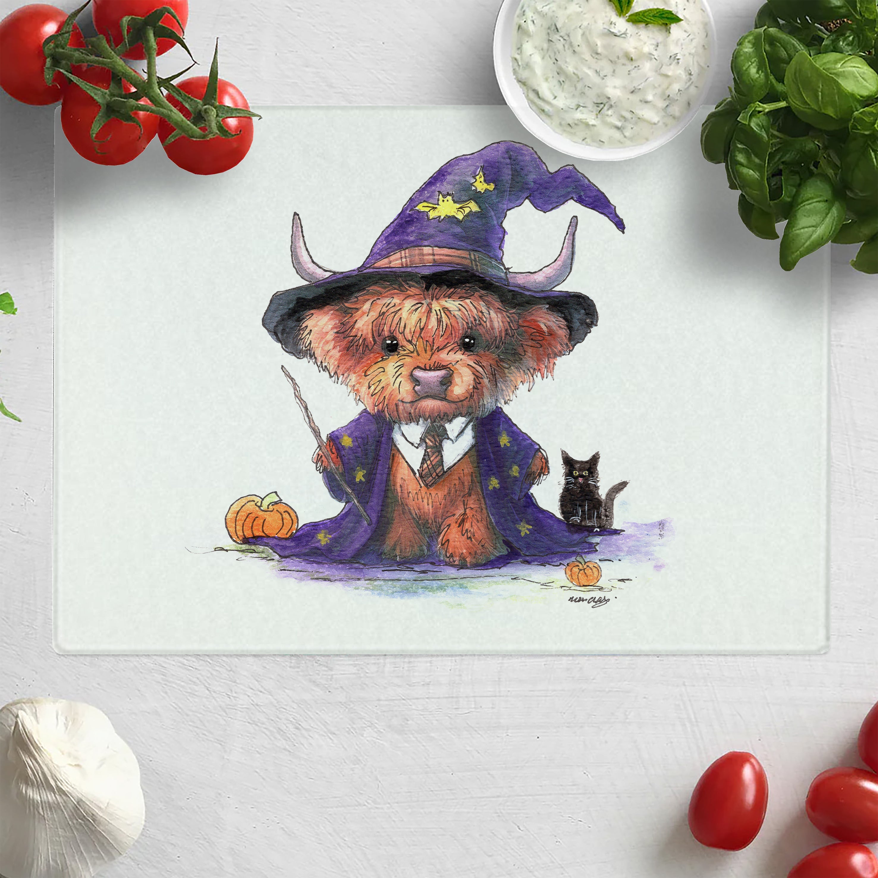 Wizardly Wee Highlander Chopping Board