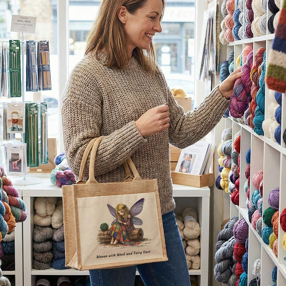 Woven with Wool and Fairy Dust Small Tote Bag