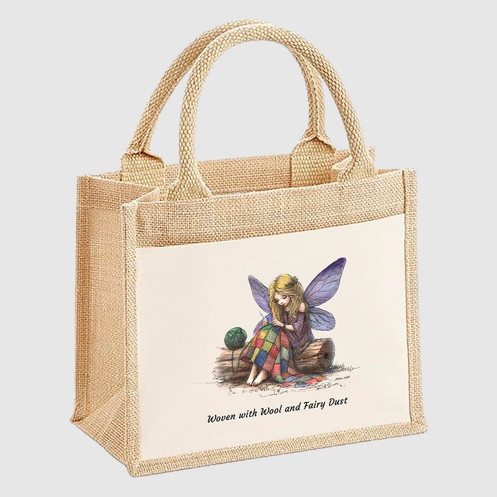 Woven with Wool and Fairy Dust Small Tote Bag