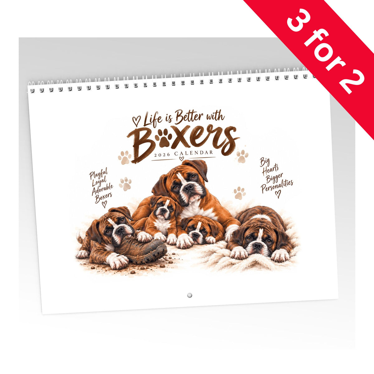 Life is Better with Boxers Calendar Limited Release