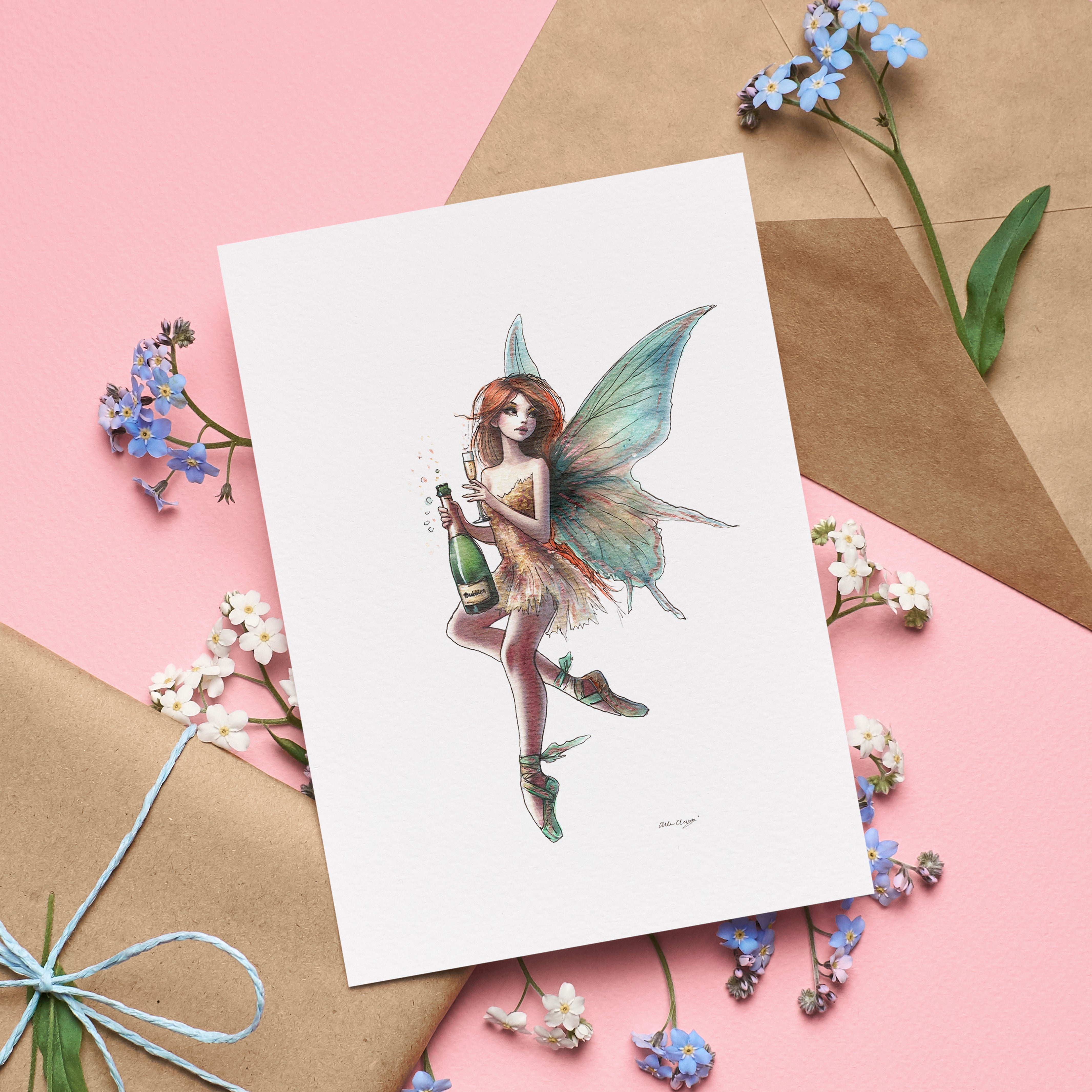 Bubbles Greetings Card