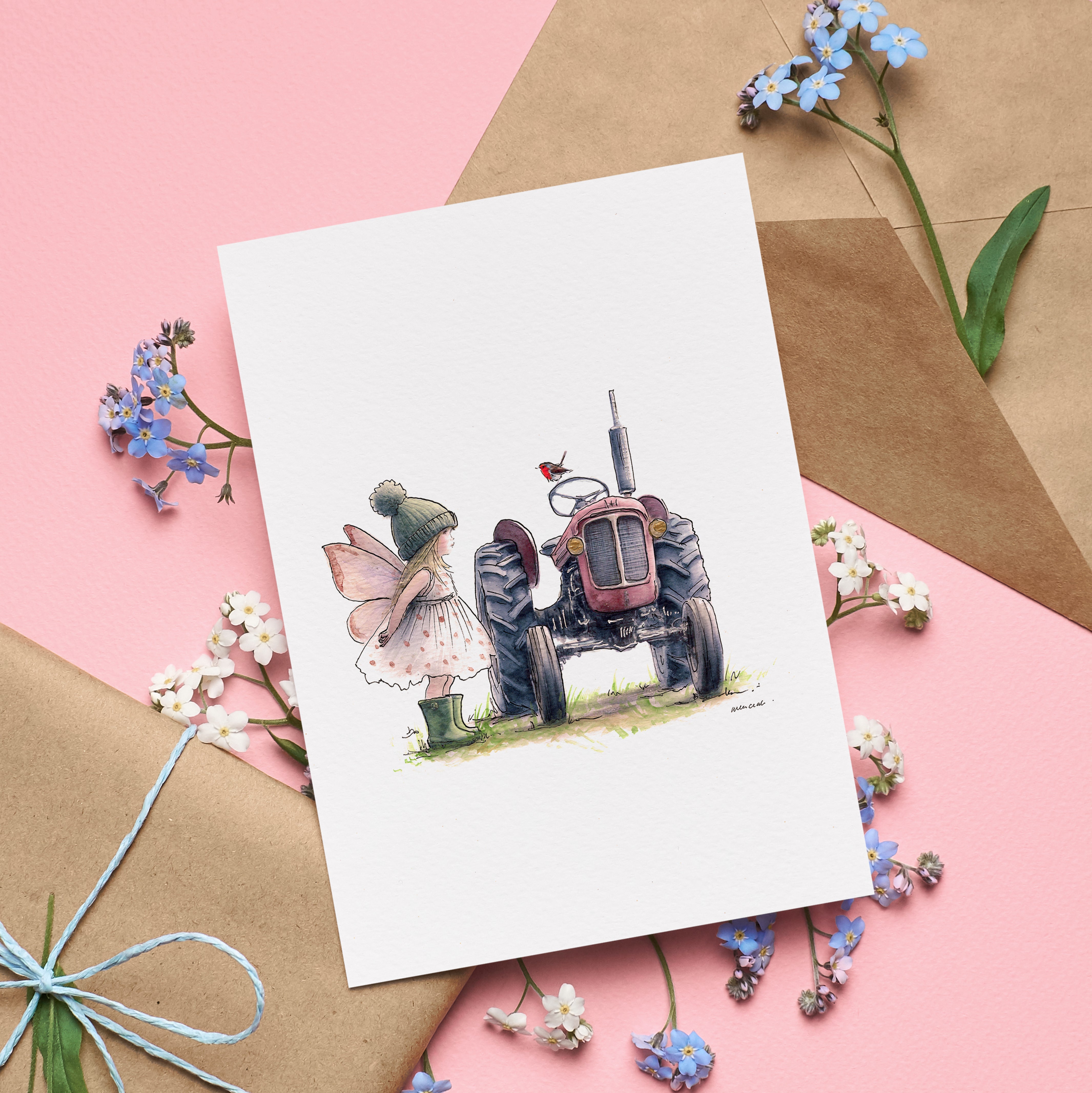 Countryside Companions  Greetings Card