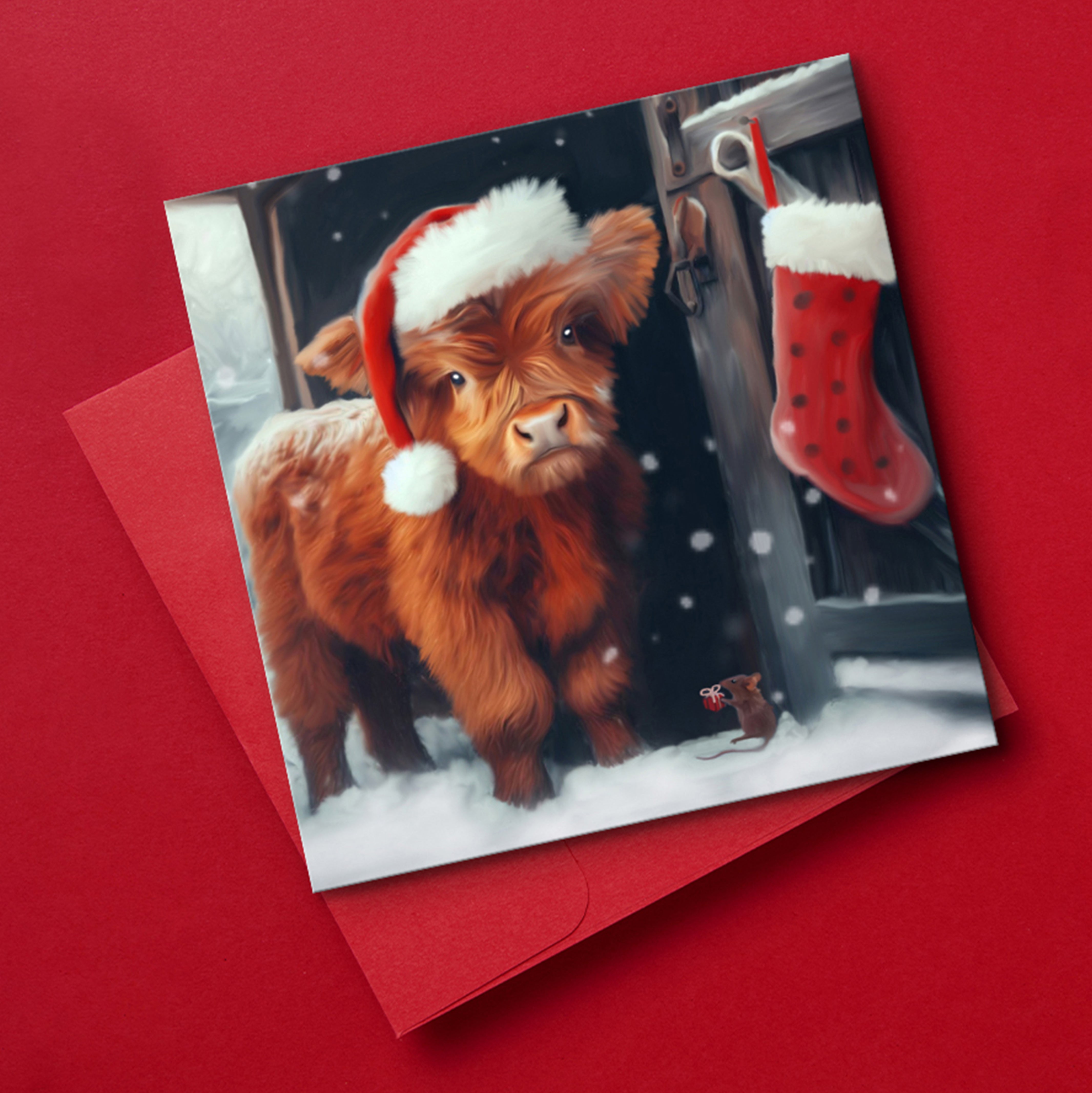 Cupid Christmas Card