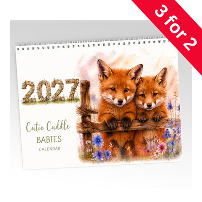 Cutie Cuddle Babies 2027 Calendar £9.99 TODAY ONLY