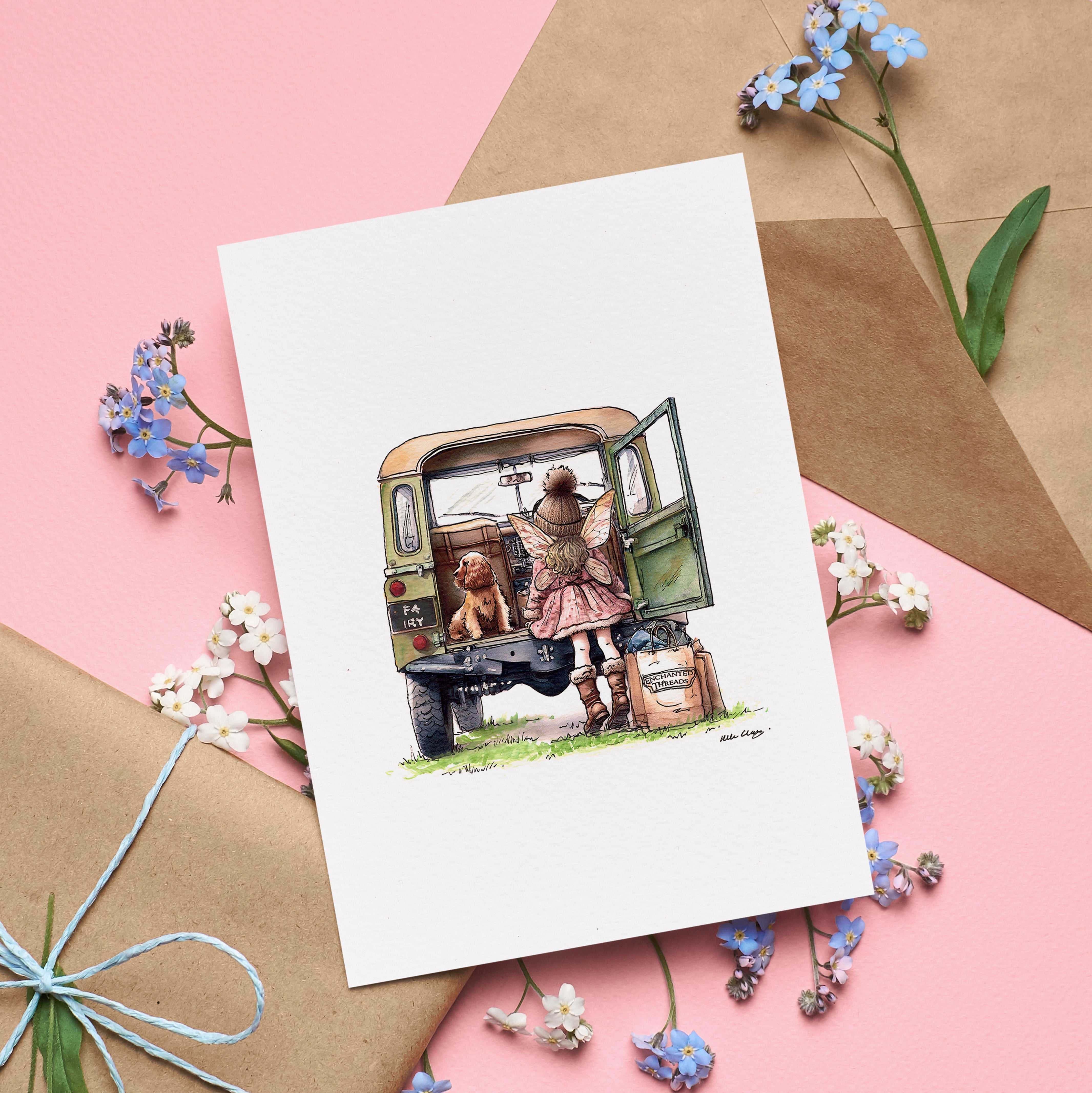 Enchanted Threads Greetings Card