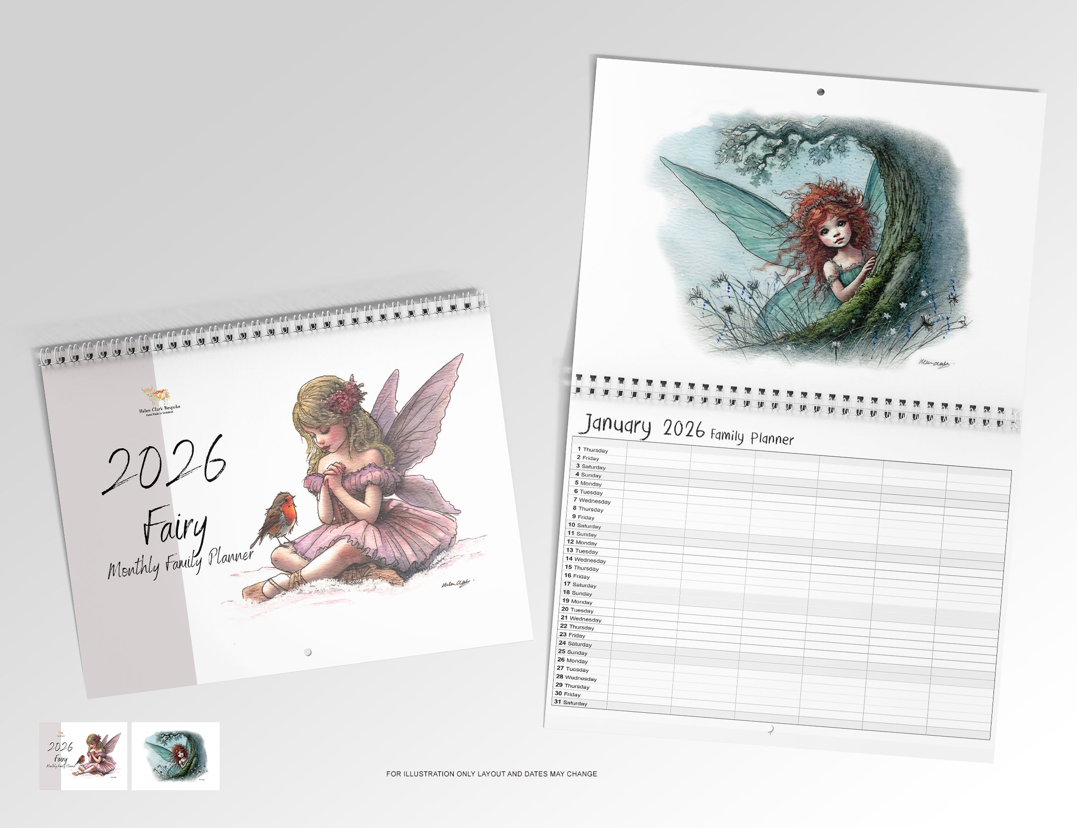 NEW 2026 Fairy Monthly Planner