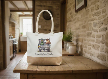 Farming with a Touch of Fairy Dust Tote Bag