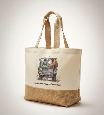 Farming with a Touch of Fairy Dust Tote Bag