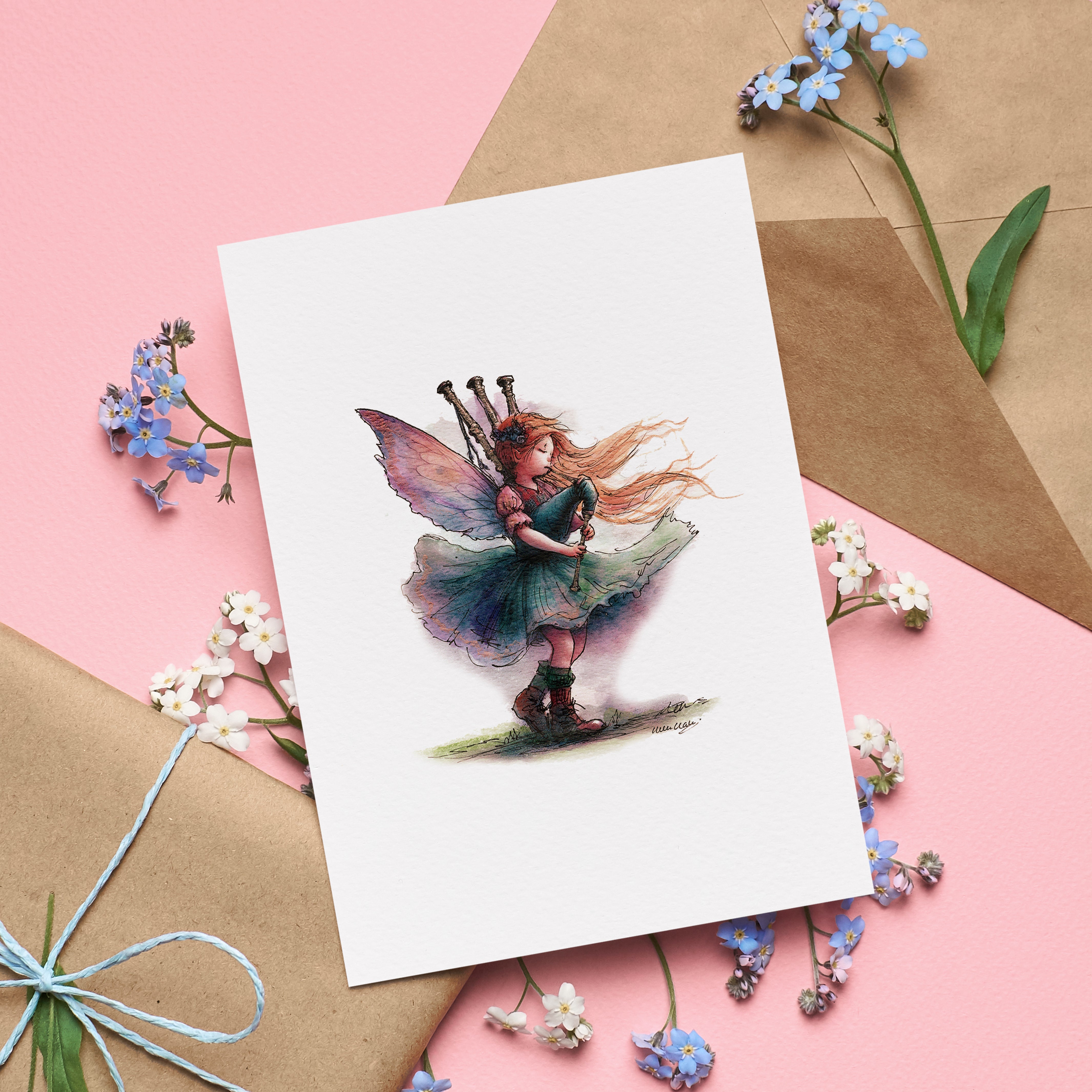 Free Spirit Greetings Card