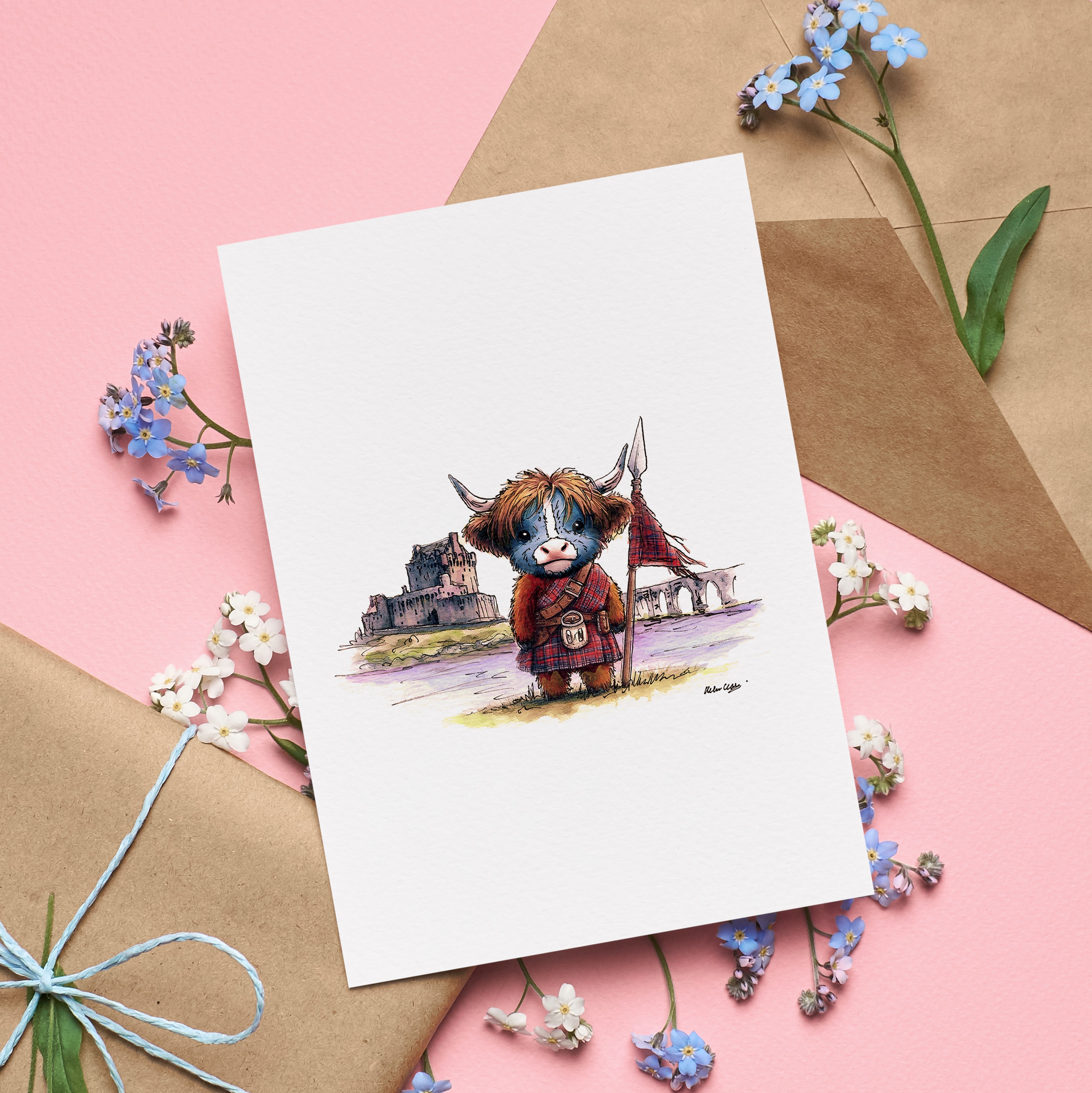 Wee Freedom Greetings Card