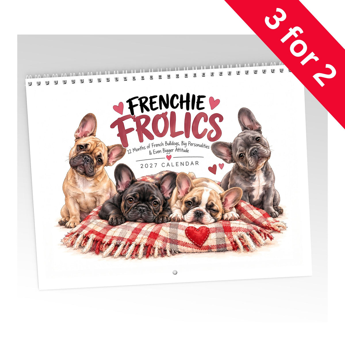 Frenchie Frolics Calendar Limited Release