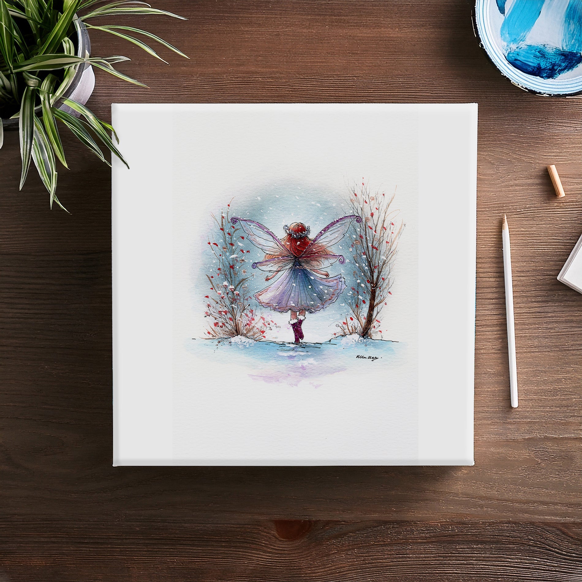 Frosted Elegance Canvas