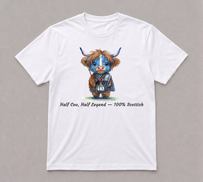 Half Coo Half Legend - 100% Scottish T-Shirt