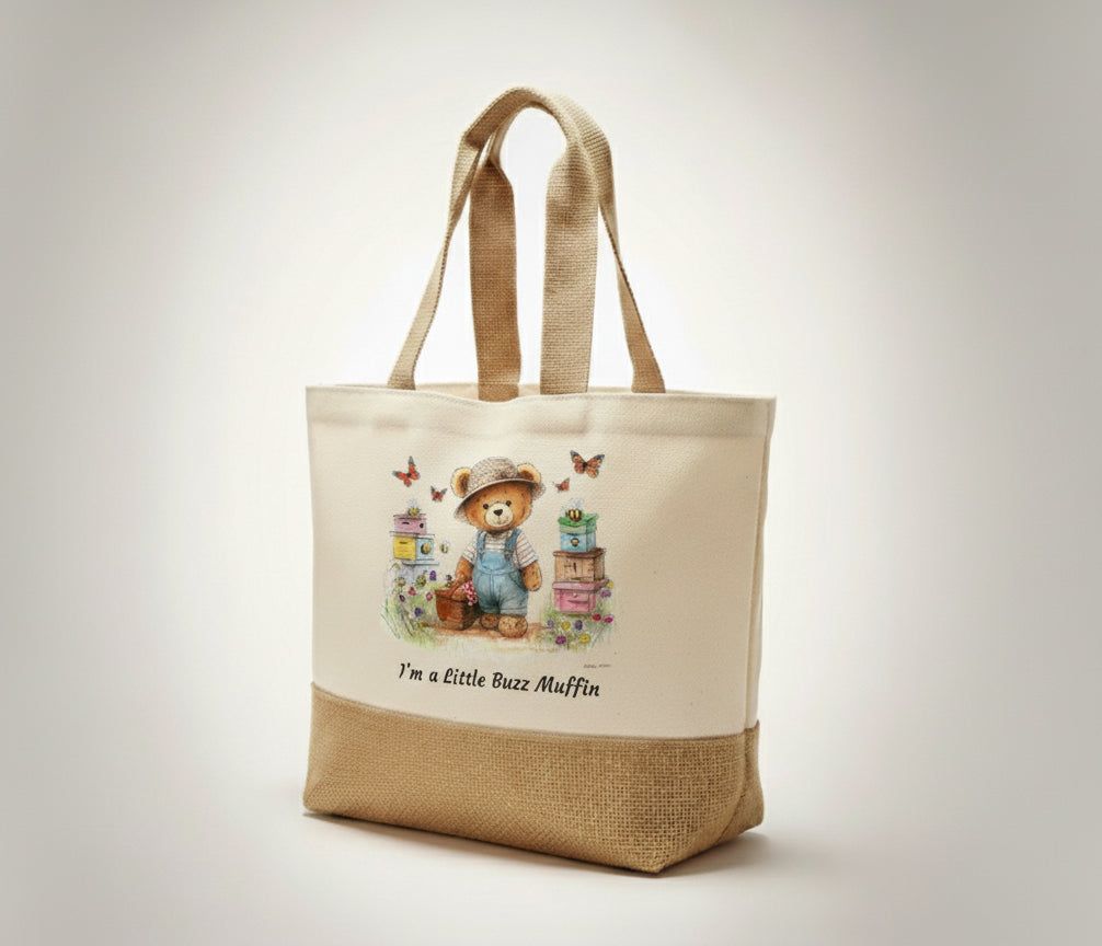 I Am A Little Buzz Muffin Tote Bag