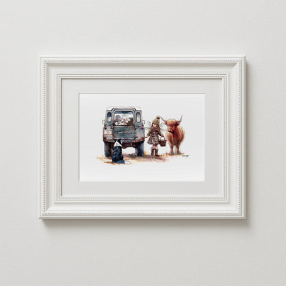 Lambing Time Art Print