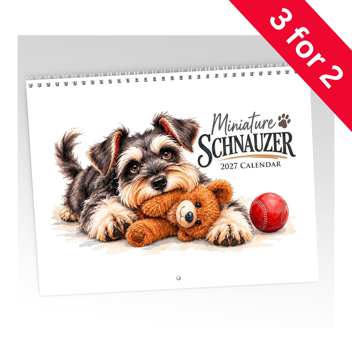 Miniature Schnuazer Calendar Limited Release