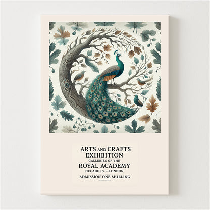 Peacock in Oak Canvas
