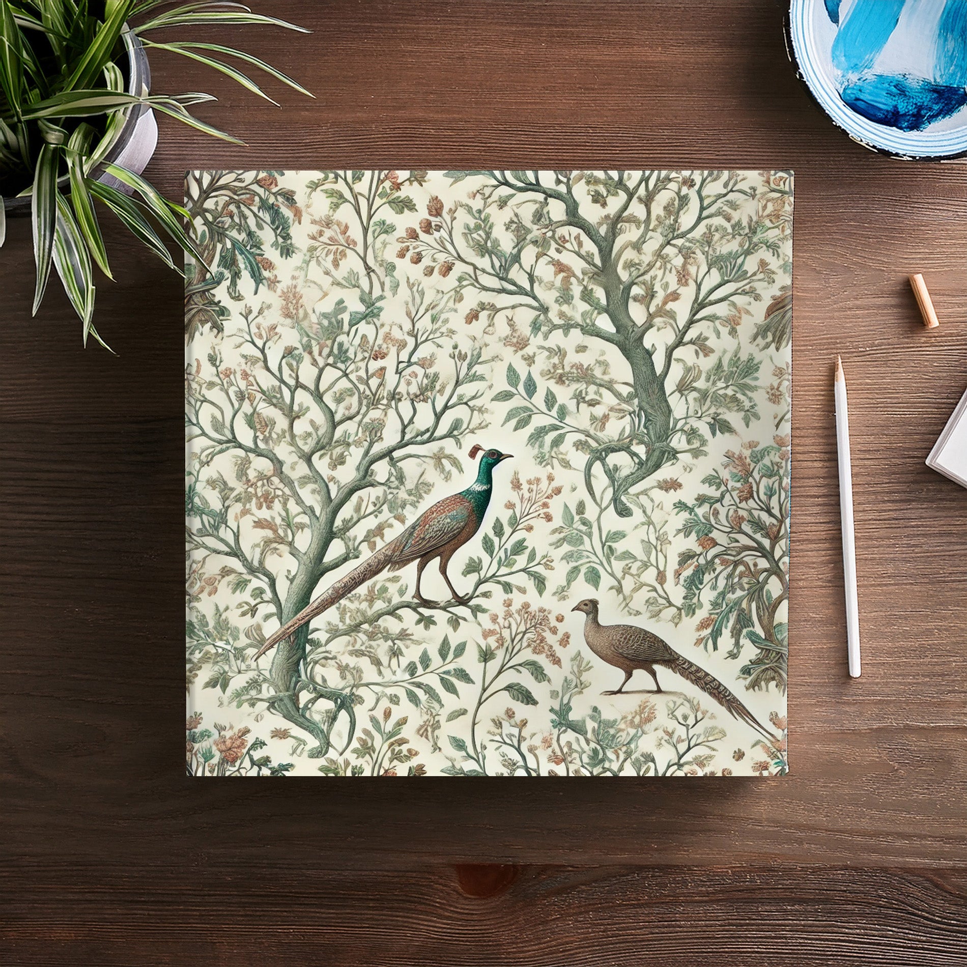 Pheasants in Foliage Canvas