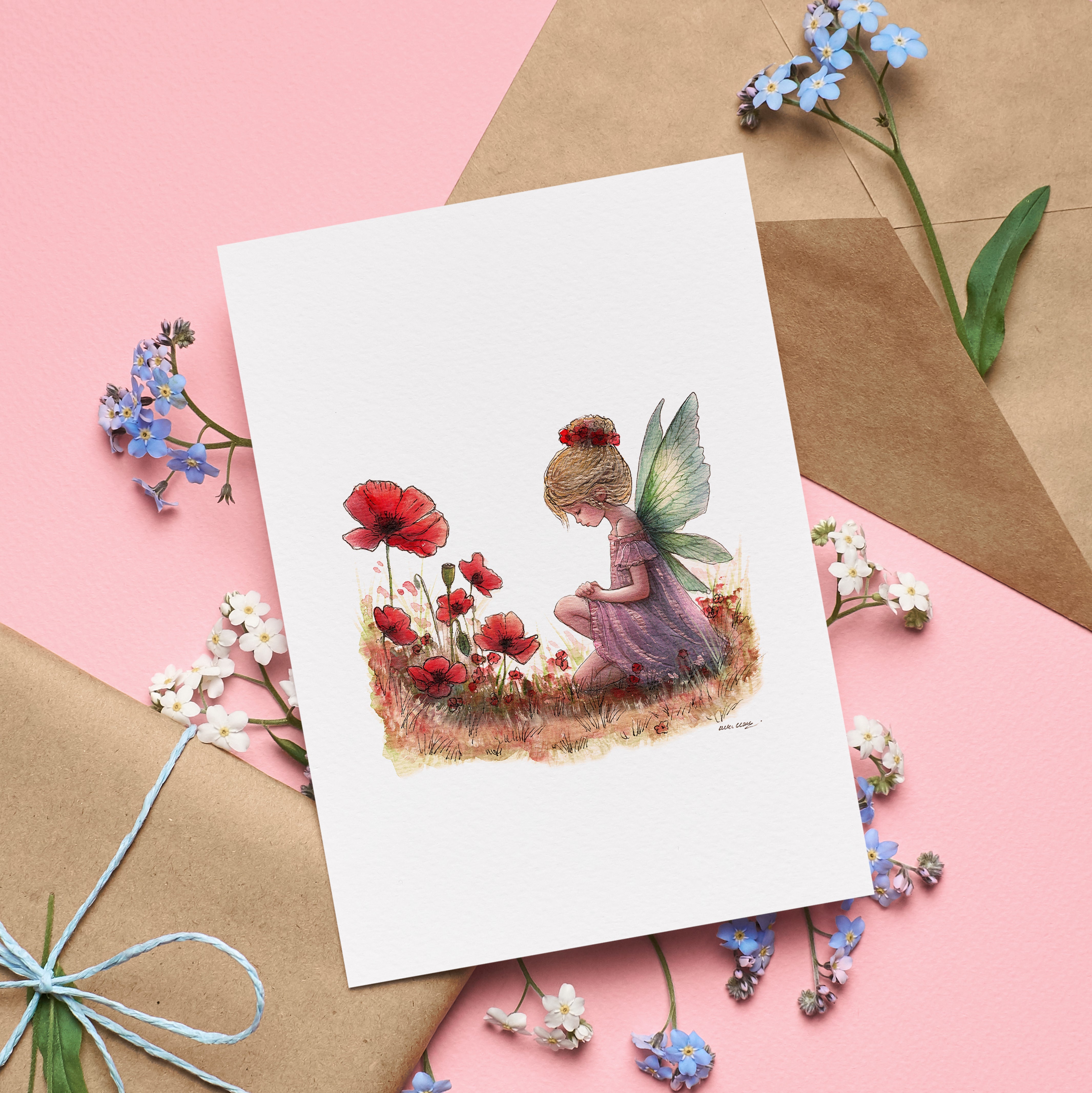 Remembrance Fairy Greetings Card
