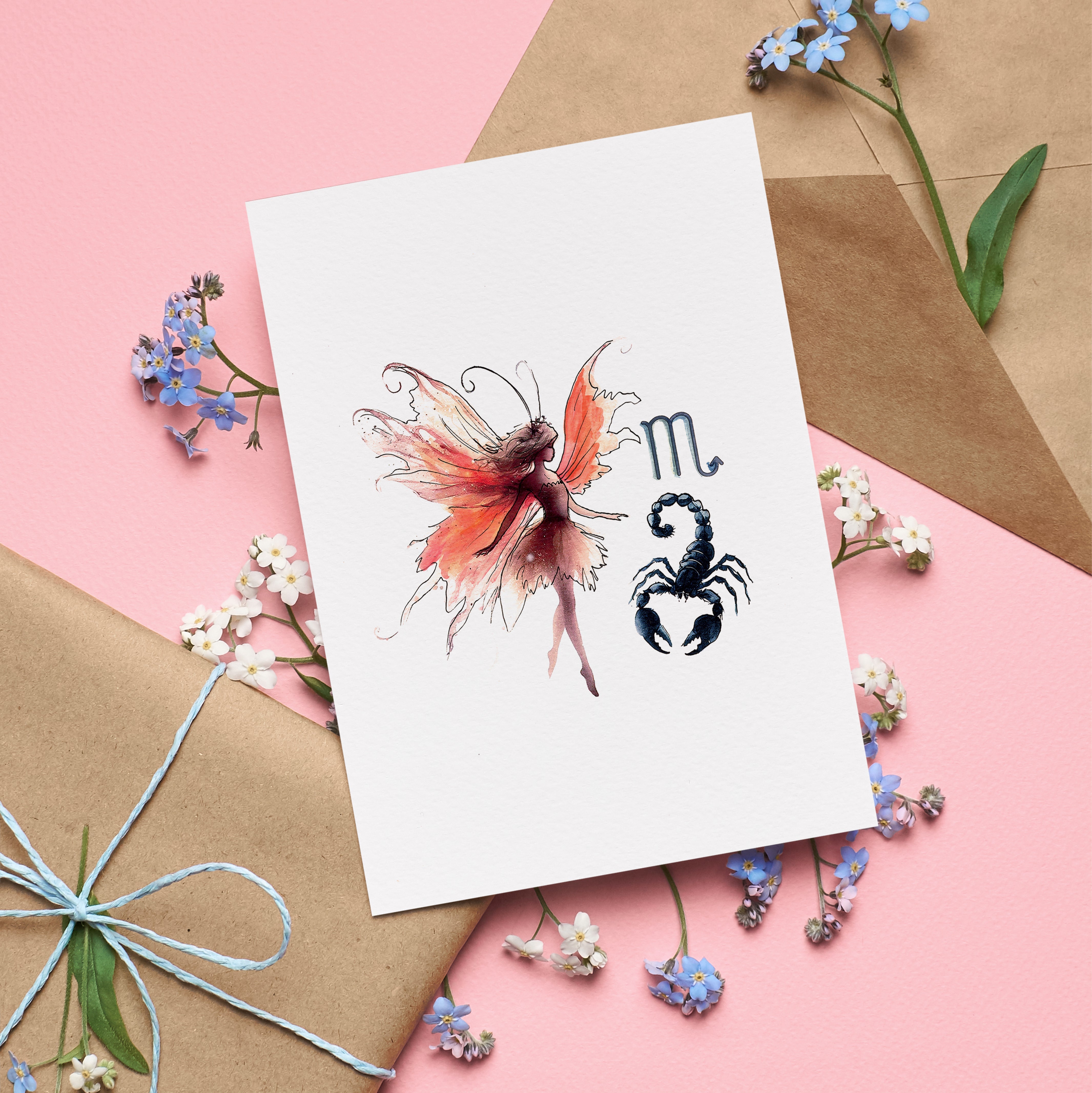 Scorpio Greetings Card