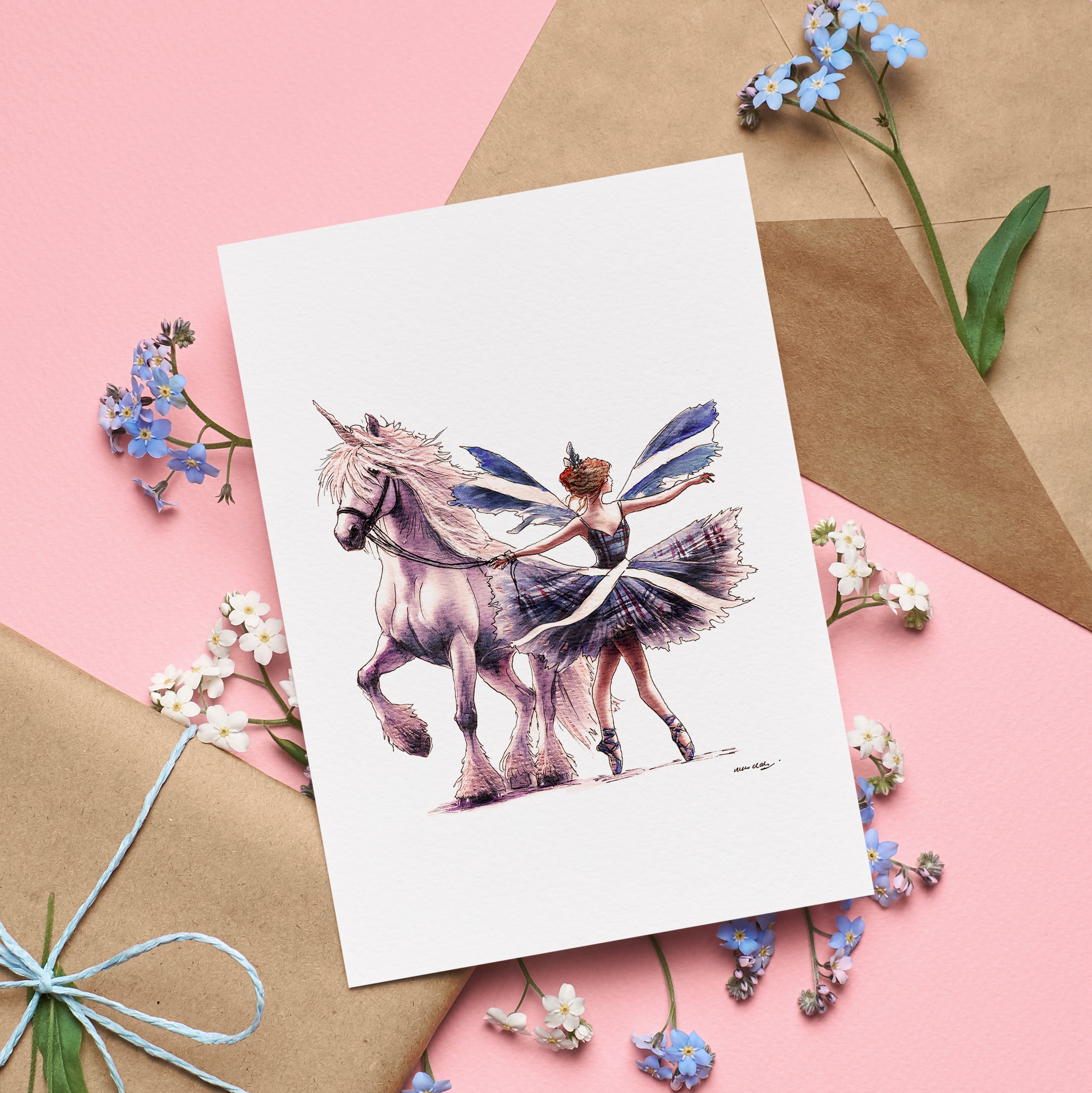 Spirit of Scotland Fairy Greetings Card