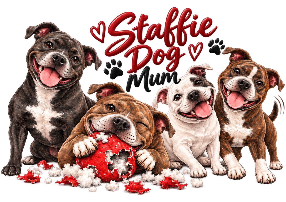 The Staffie Dog Mum Tote Bag