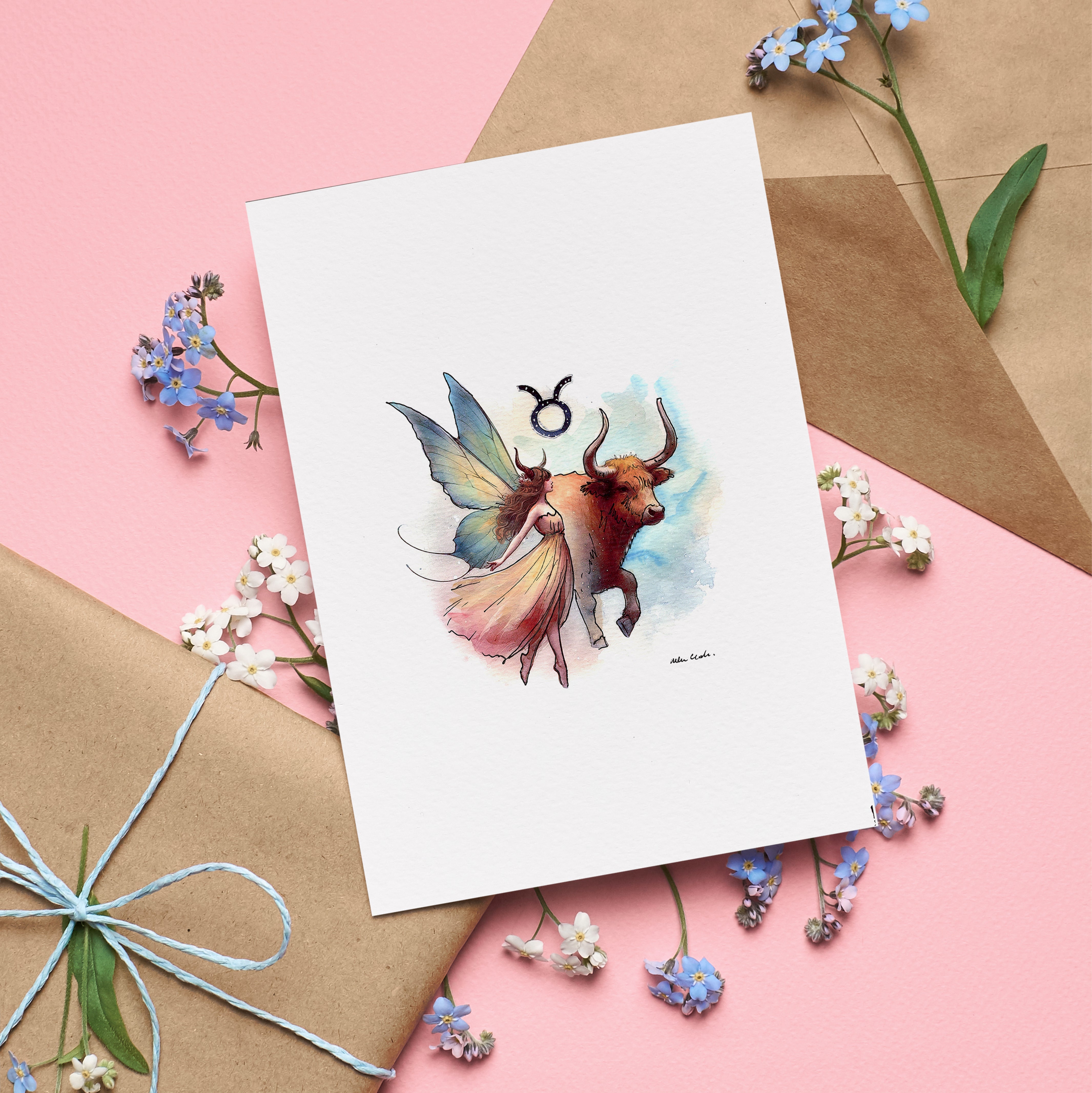 Taurus Greetings Card