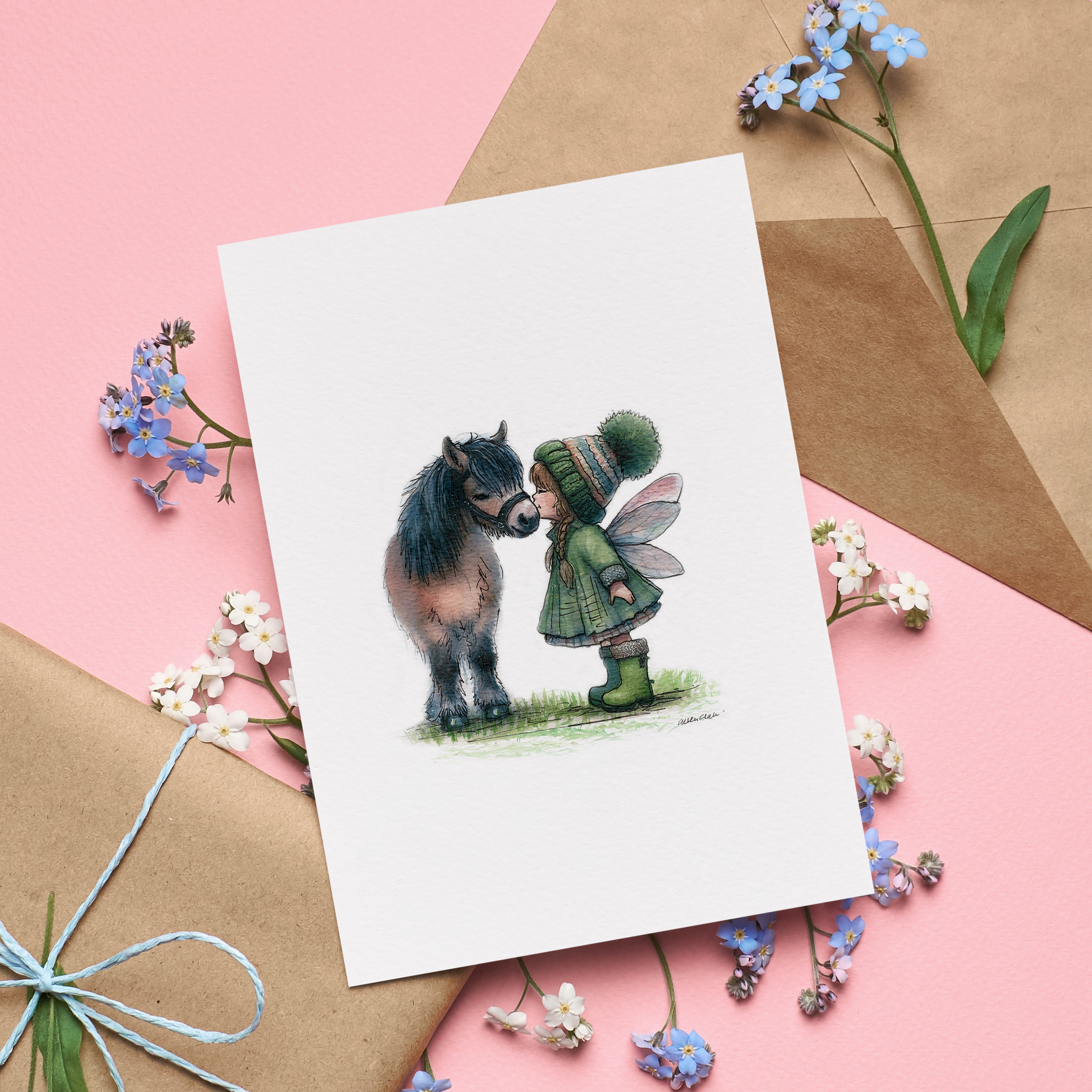 Wee Pony Greetings Card