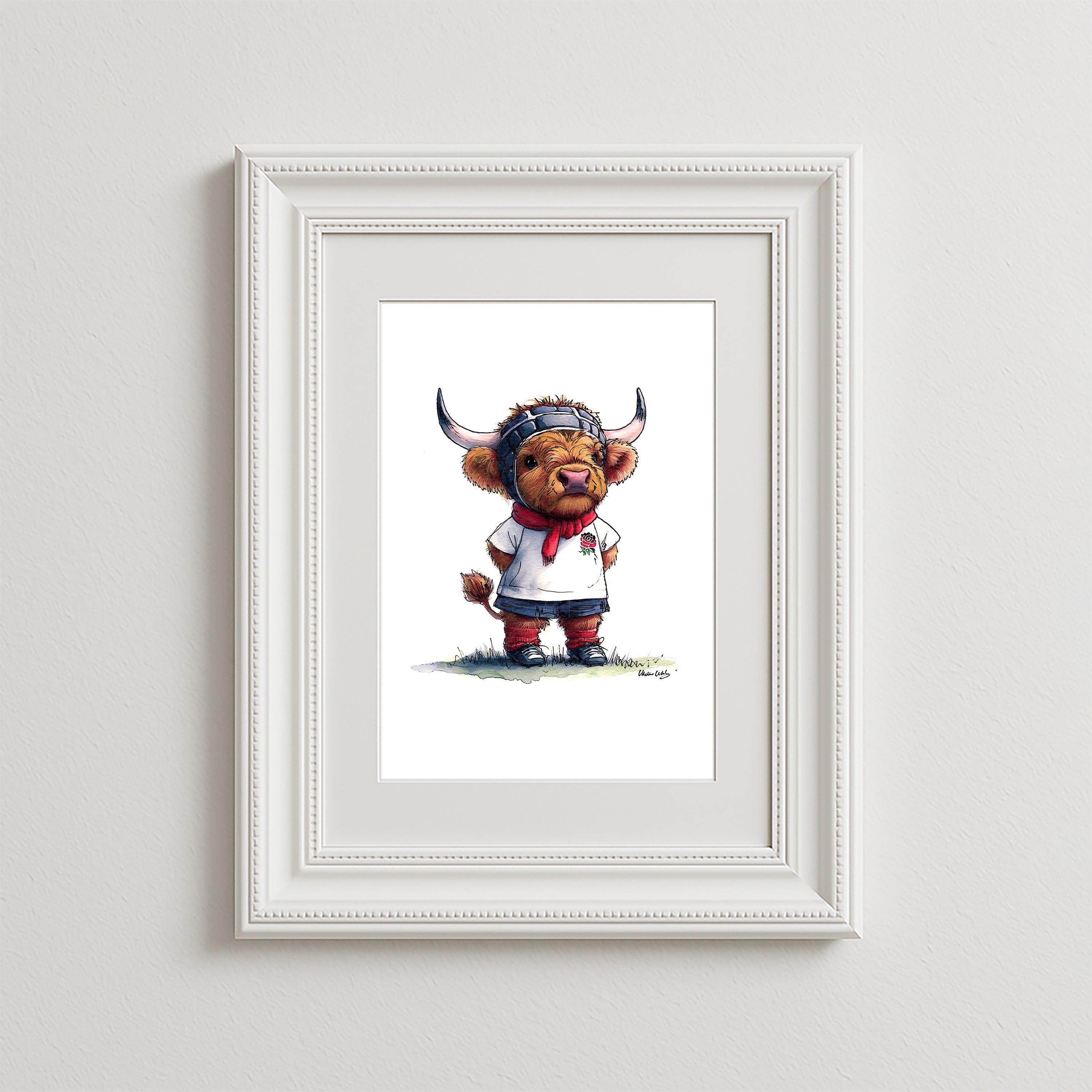 Wee Red Rose Art Print