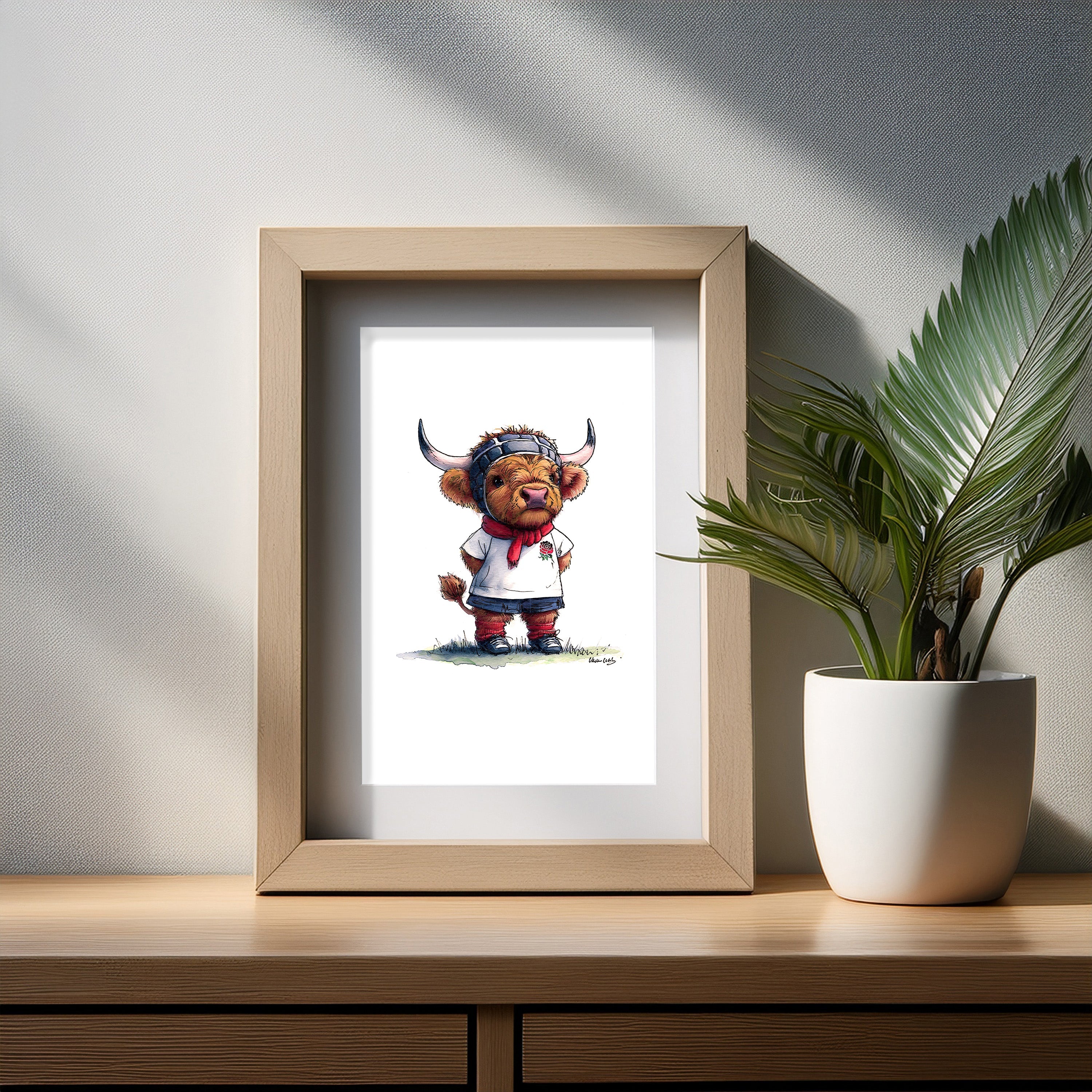 Wee Red Rose Art Print