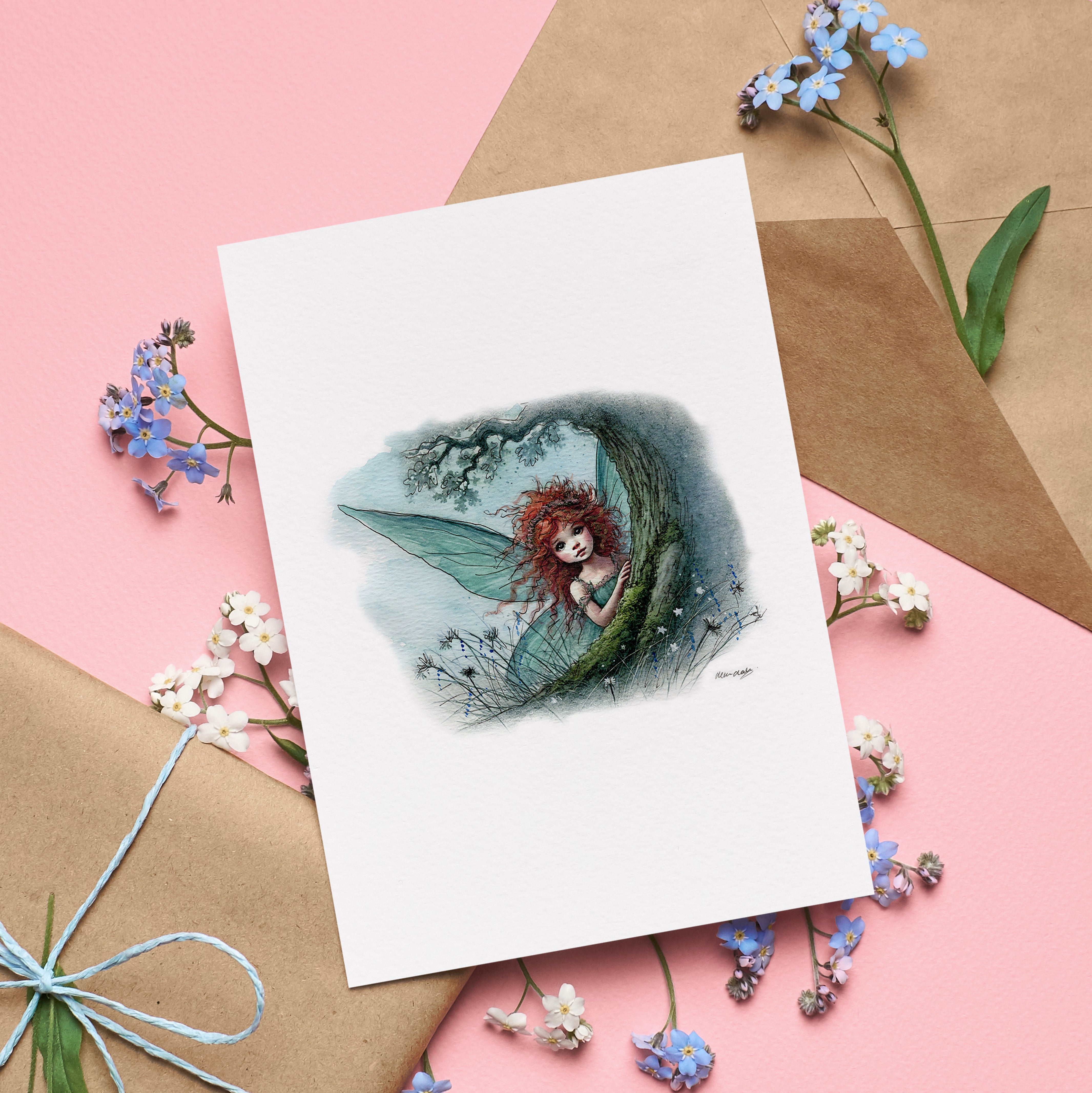 Whispers of the Forest Greetings Card